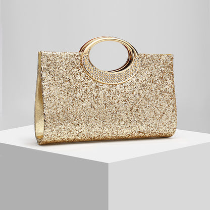Shimmer Top Handle Handbag Sparkly Party Purse