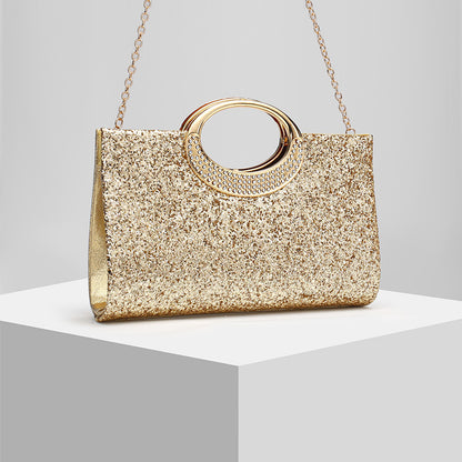 Shimmer Top Handle Handbag Sparkly Party Purse