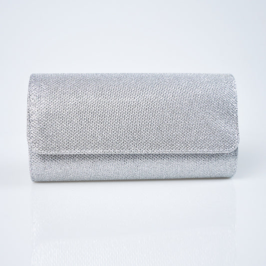 Sparkling Textured Envelope Clutch Purse